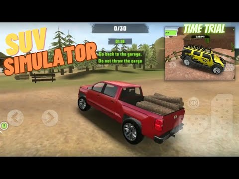 Extreme SUV Driving Simulator | Red Pick Up First Job - Transporter