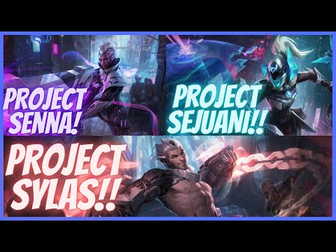 NEW PROJECT SKINS!! PROJECT SENNA SEJUANI SYLAS RENEKTON AND MORDEKAISER!!| League of Legends