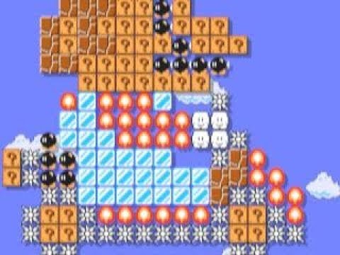 Rainbow Road Theme 🎺 by Snurfsnarf 🎺 Super Mario Maker Raw Gameplay