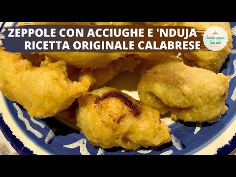 Zeppole con Acciughe e 'Nduja Ricetta Originale Calabrese