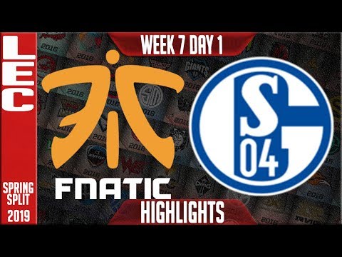 FNC vs S04 Highlights | LEC Spring 2019 Week 7 Day 1 | Fnatic vs Schalke 04