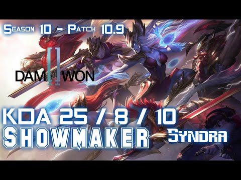 DWG Showmaker SYNDRA vs LEBLANC Mid - Patch 10.9 KR Ranked