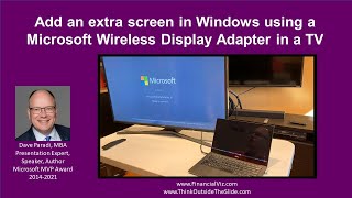 Add a display in Windows using the Microsoft Wireless Display Adapter 