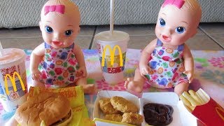 BABY ALIVE McDonalds Movie With Pumpkin, Ruby Snow, Margie McCabe &amp; Twins!