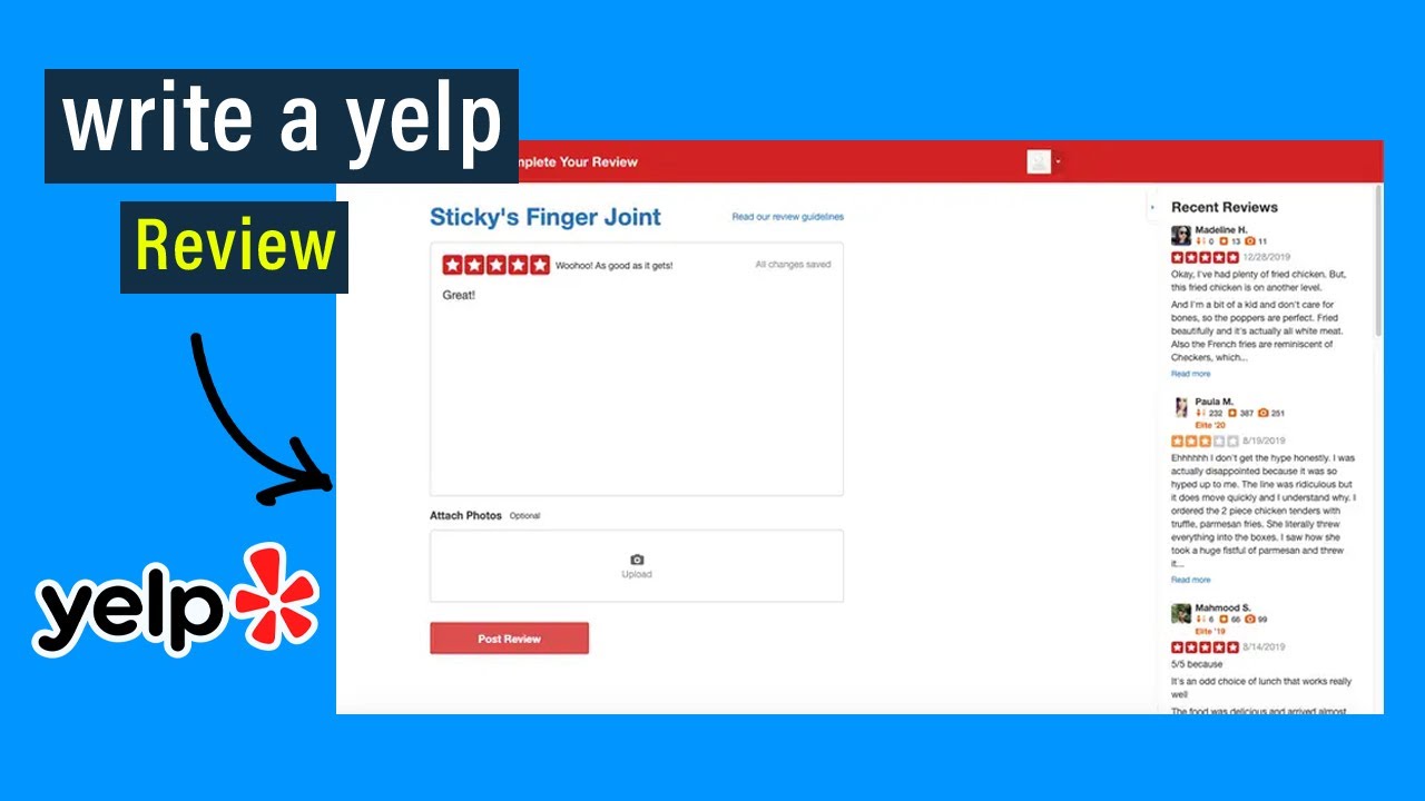 How to write a yelp review - Step-by-Step