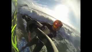 preview picture of video 'Windsurfing Marazion - 4th Jan 2014'