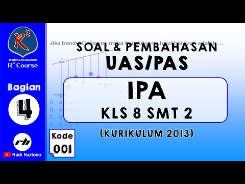 Soal dan Pembahasan PAS-UAS IPA Kelas 8 Semester 2 | 001 | Bagian 4