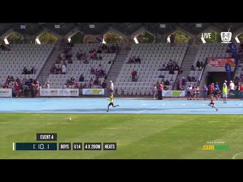 BOYS U14 4X200M HEAT 2 - 2017 SUBWAY STATE RELAY CHAMPIONSHIPS // LAVicTV