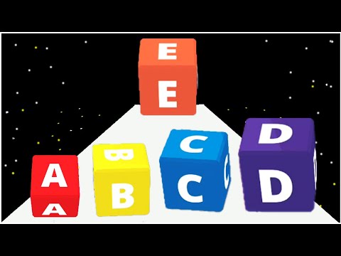 AZ Bounce - merge cube abc - Gameplay Walkthrough - Max Levels (lvl 1-10)