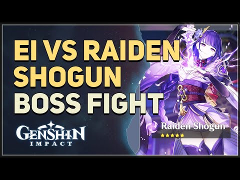 Ei vs Raiden Shogun Boss Fight Genshin Impact