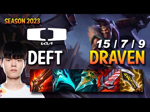 DK Deft DRAVEN vs XAYAH ADC - KR Ranked