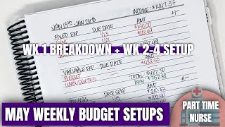 SETTING UP MY MAY PAYCHECK TO PAYCHECK BUDGETS: Plus life and business updates! | KeAmber Vaughn