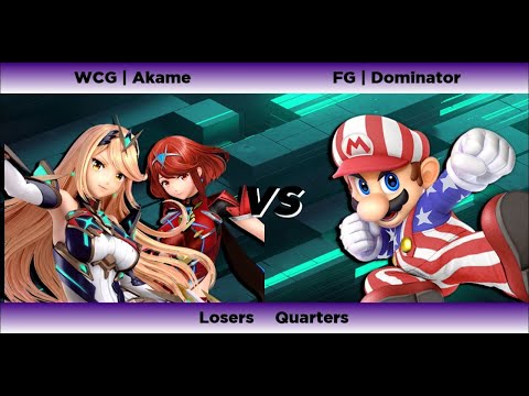Flynn's Arcade 048 Losers Quarters - WCG | Akame (Pyra Mythra)Vs FG | Dominator (Mario)SSBU Ultimate