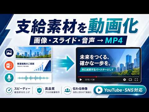 お手元の画像・スライドを動画にします イメージ1
