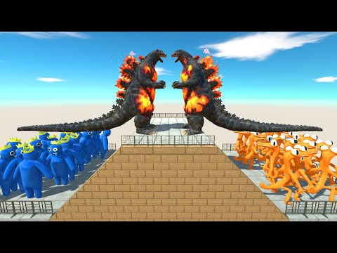 Fight With Yourself | Fall Into Blue Or Orange - Animal Revolt Battle Simulator