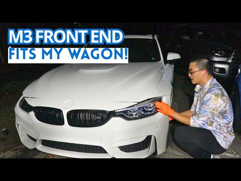 Einbau der F80 M3-Frontpartie in den verunfallten F31 Kombi – Etappe 1 abgeschlossen! Fast gescha...