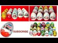 Unbox 12 Surprise Eggs Kinder Surprise Cars 2 Thomas Spongebob Lion King