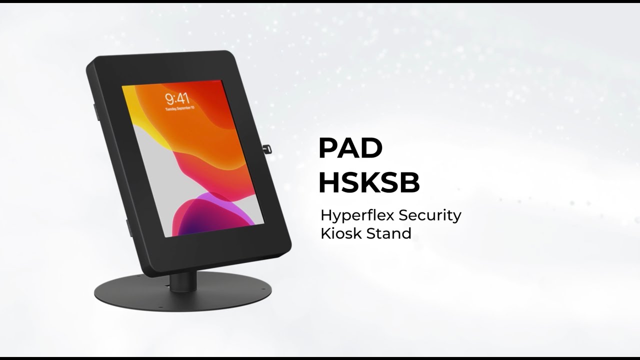Hyperflex Security Kiosk Stand for Tablets (PAD-HSKSB)