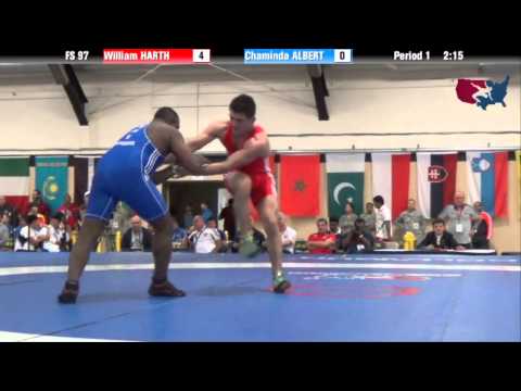 97 KG R16 - William Harth (GER) vs Chaminda Albert (SRI)