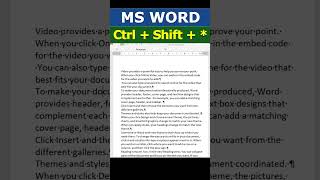 MS WORD - FIND OUT LINE BREAK AND SPACE 👌👌🔥🔥➡️ #shorts