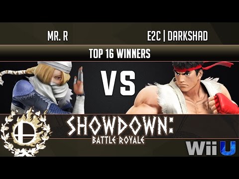 Showdown Battle Royale TOP 16 WINNERS - Mr. R (Sheik) vs E2C | Darkshad (Ryu)
