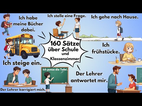 Learn German A1: 160 Essential Phrases for School and the Classroom! 🇩🇪📚