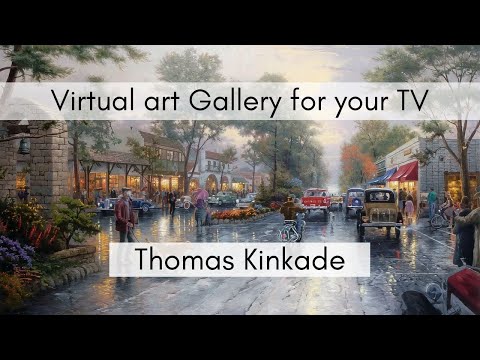 Thomas Kinkade Art Collection for your TV | Virtual Art Gallery | 2 Hr | 4K Ultra HD