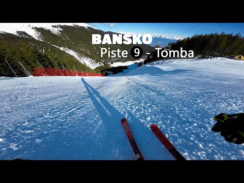 Skiing, Bansko, Bulgaria, February 2025 - Piste 9 (Tomba)
