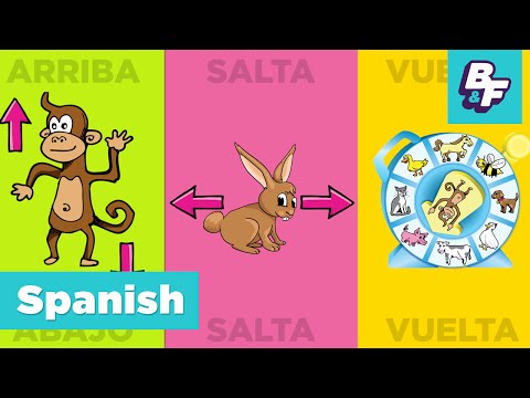 Bilingual Brain Break, Learn Spanish with BASHO & FRIENDS - Children Exercise Song