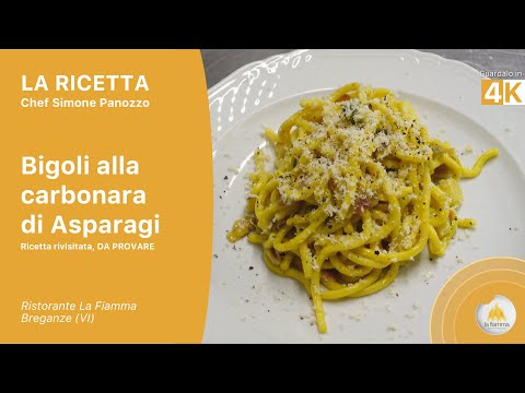 Bigoli alla Carbonara di Asparagi - VI SORPRENDERÀ | Ristorante La Fiamma di Breganze