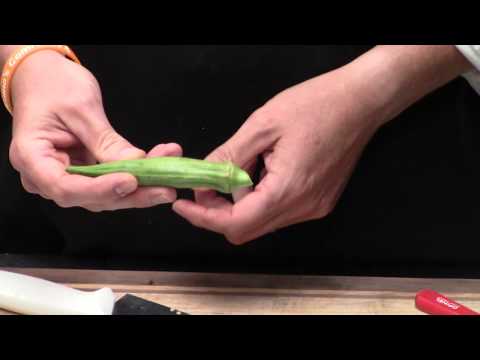 Knife Skills Series: Cutting Okra