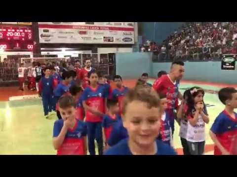 Entrada em quadra do Lagoa Futsal e AGE