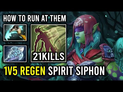 How to 1v5 Run At Them Unlimited Spirit Siphon Death Prophet Dota 2