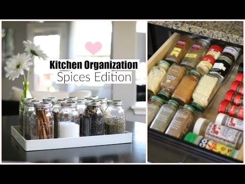 Kitchen Organization Spices Edition - Organize With Me! - MissLizHeart Video