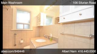 preview picture of video '(SOLD) 106 Silurian Road, Toronto, ON - Listed by Albert Nam (Royal LePage Signature)'