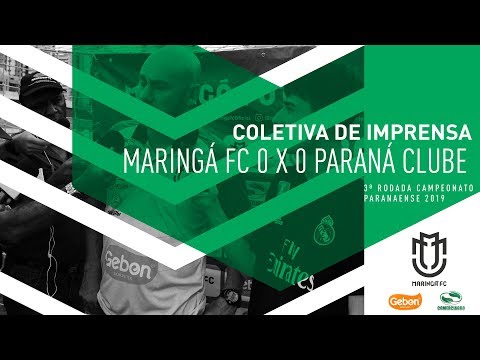 Coletiva de Imprensa Antônio Picoli - Maringá FC 0 x 0 Paraná Clube