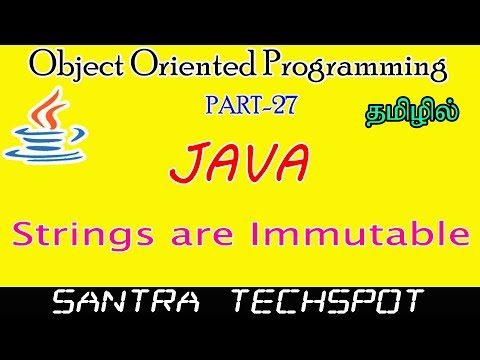 27 Java Beginners Tutorial In Tamil Stringa Are Immutable In Java