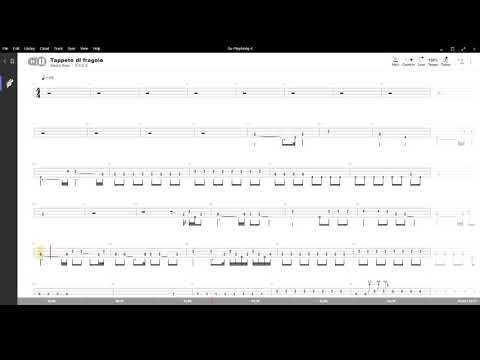 Tappeto di fragole ( Modà ) ,Tablatura e base Senza Basso - Backing bass track