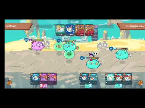 Axie Infinity Immortal Backline 1v3 vs 3 Meta Aquas