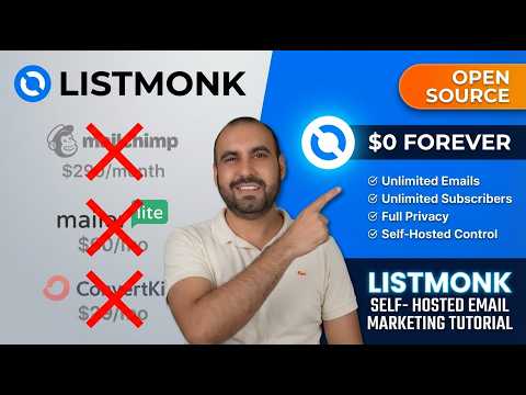 Listmonk Tutorial: Set Up a Self-Hosted Newsletter (Docker + VPS) and Send Unlimited Emails