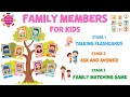 Family Members | Ask And Answer | Family Matching Game | 4K
