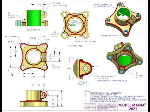 FreeCAD 0.21 | Part | Model Mania 2021