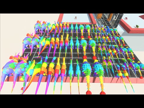 Colored Rainbow  All Units Championship Battle War – Animal Revolt Battle Simulator