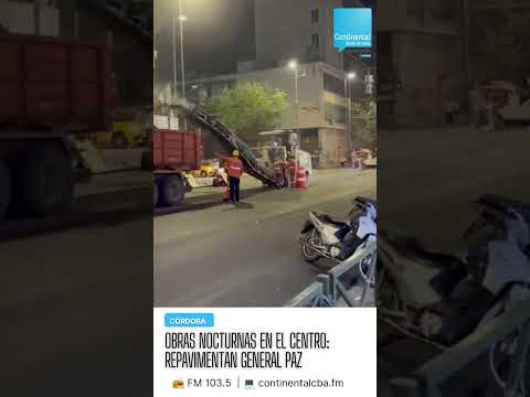 Repavimentan avenida General Paz en Córdoba: obras nocturnas y tránsito reducido