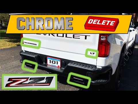 Removing and Installing Badges and Exhaust Tips on a 2019, 2020, 2021 Chevy Silverado