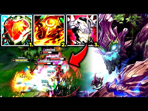 MAOKAI TOP CAN 1V9 AND TANK FOR 60+ SECONDS (THIS IS BROKEN) - S13 Maokai TOP Gameplay Guide