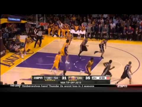 Tony Parker 24 Points 6 Assists Full Highlights Spurs vs Lakers (11.2.2013)