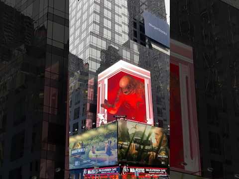 Jurassic World Rebirth Times Square 3D Billboard | Last #jurassicworld Video #jurassicworldrebirth