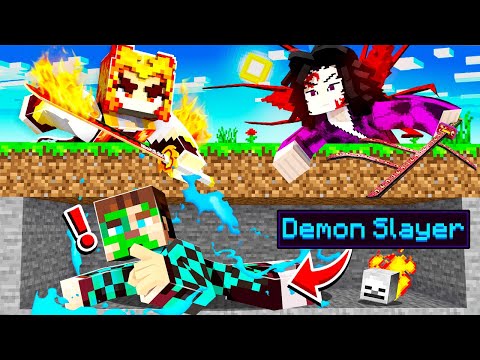 Minecraft Speedrunner Demon Slayer vs Demon Hunters