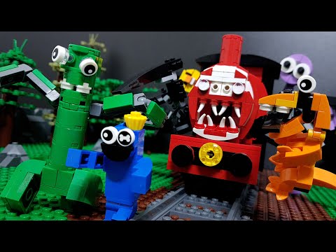 LEGO RAINBOW FRIENDS vs CHOO CHOO CHARLES Animation Stop Motion 레고 레인보우 프렌즈 vs 추추찰스 만화 애니메이션 스톱모션